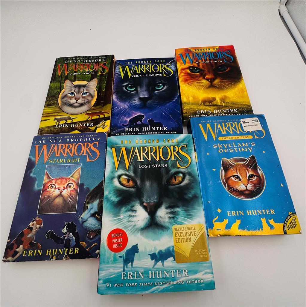 Lot of 6 Warriors Books
