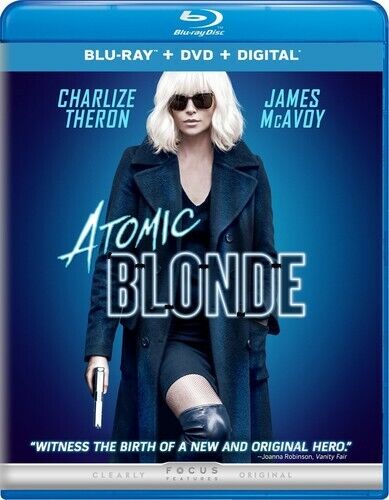 Atomic Blonde (Blu-ray, 2017) with slip cover