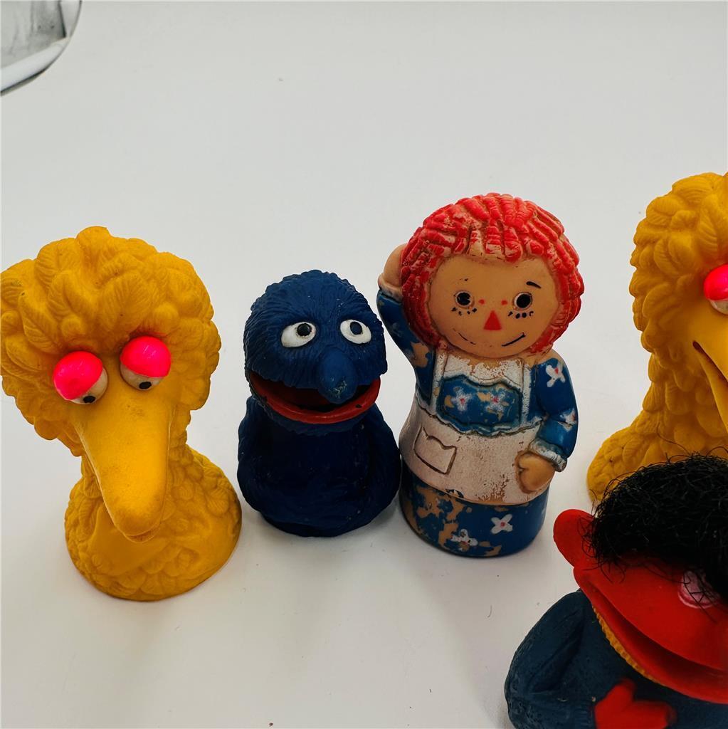  Vintage Lot of 10  Seasame Street Finger Puppets