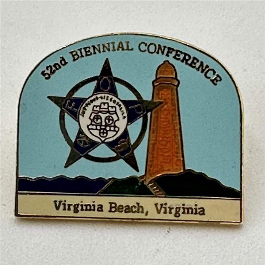   FOP Fraternal Order Of Police 52nd Biennial Conference Virginia Beach, VA Pin 