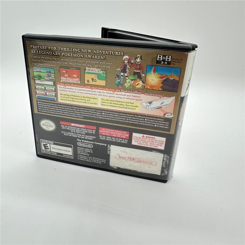  Pokemon HeartGold Version [Not For Resale] Nintendo DS 