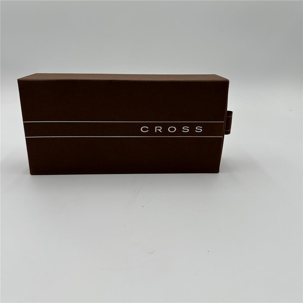Vintage Cross Pen Chrome No. 3302 Black Ink Ball Point, In Box 