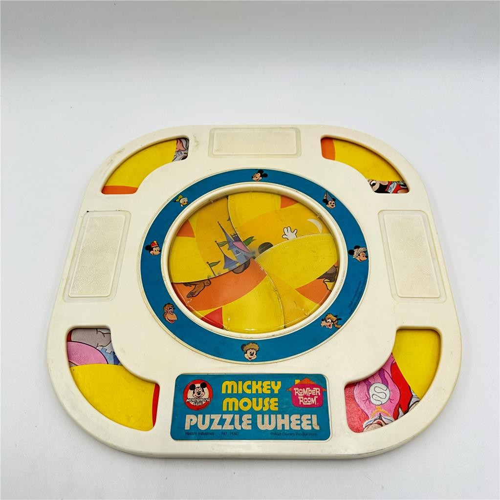 Vintage Mickey Mouse Romper Room Puzzle 1964 Hasbro 2 Sided