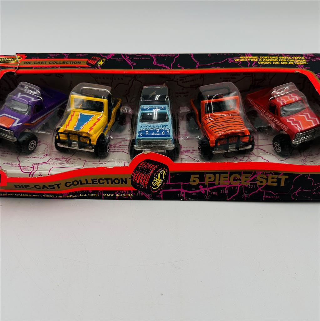 Vintage 1993 Road Champs Diecast Collection 5 Piece No. 9578