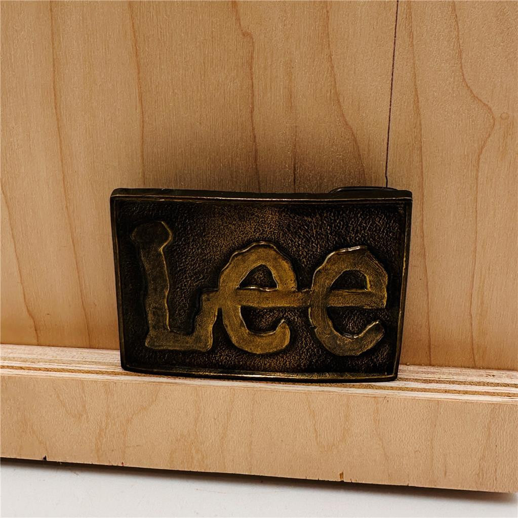 Vintage Lee Jeans Bronze Belt Buckle